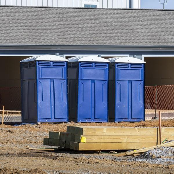 Heavy-duty construction site porta potty in Martinsburg, West Virginia